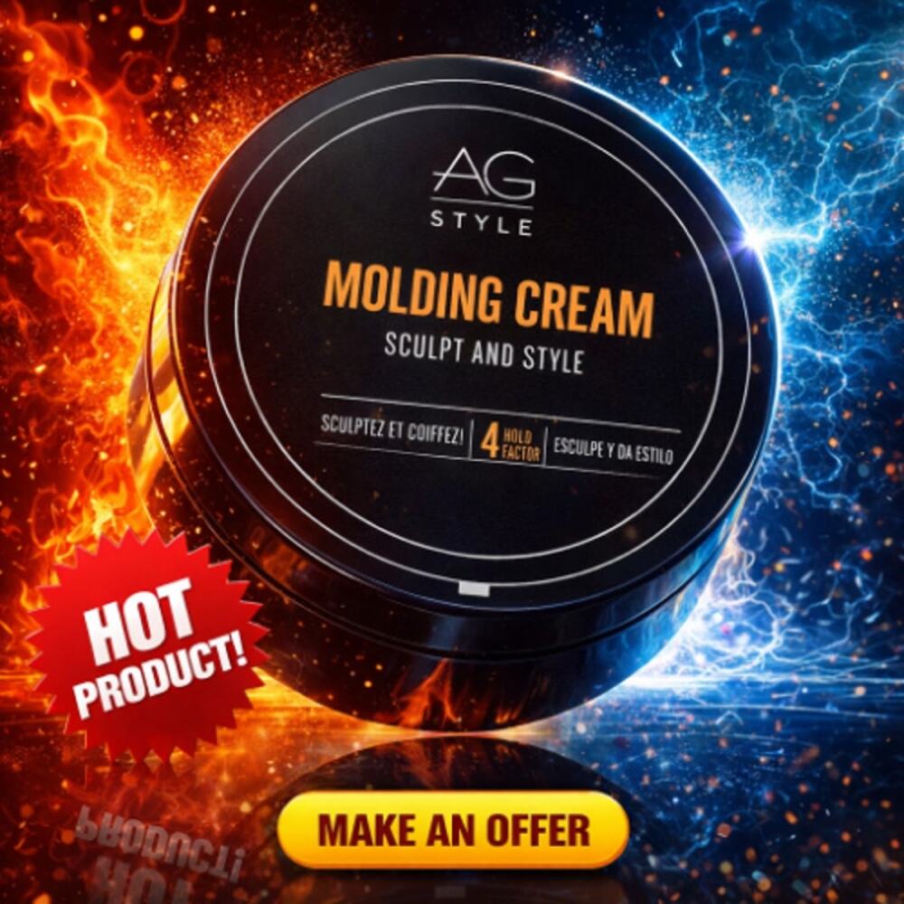 AG Hair Molding Cream Sculpt and Style  4 Hold Factor Hair Paste 2.5 oz/75ml NEW